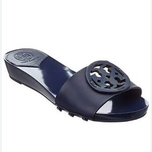 Tory Burch 30 mm Miller Slide Sea Blue Size 8.5